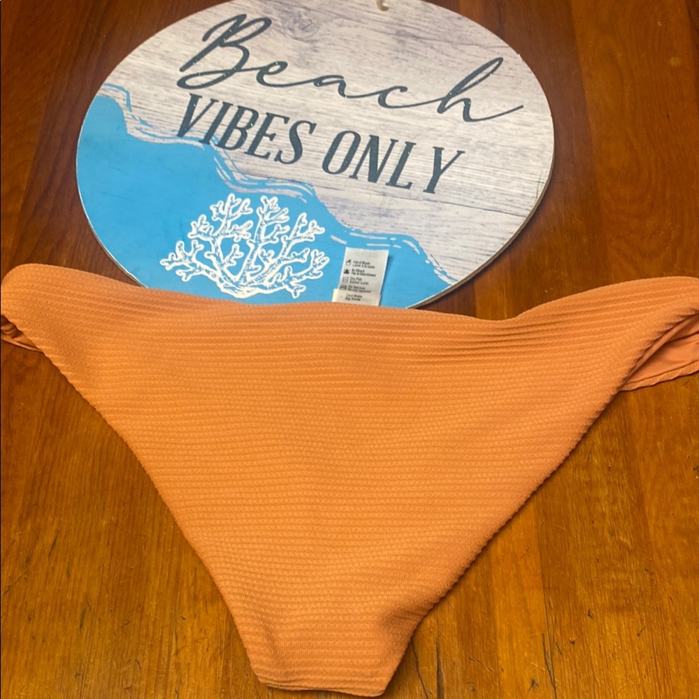 L*Space Textured Rust Bikini Bottom - Picture 3 of 4